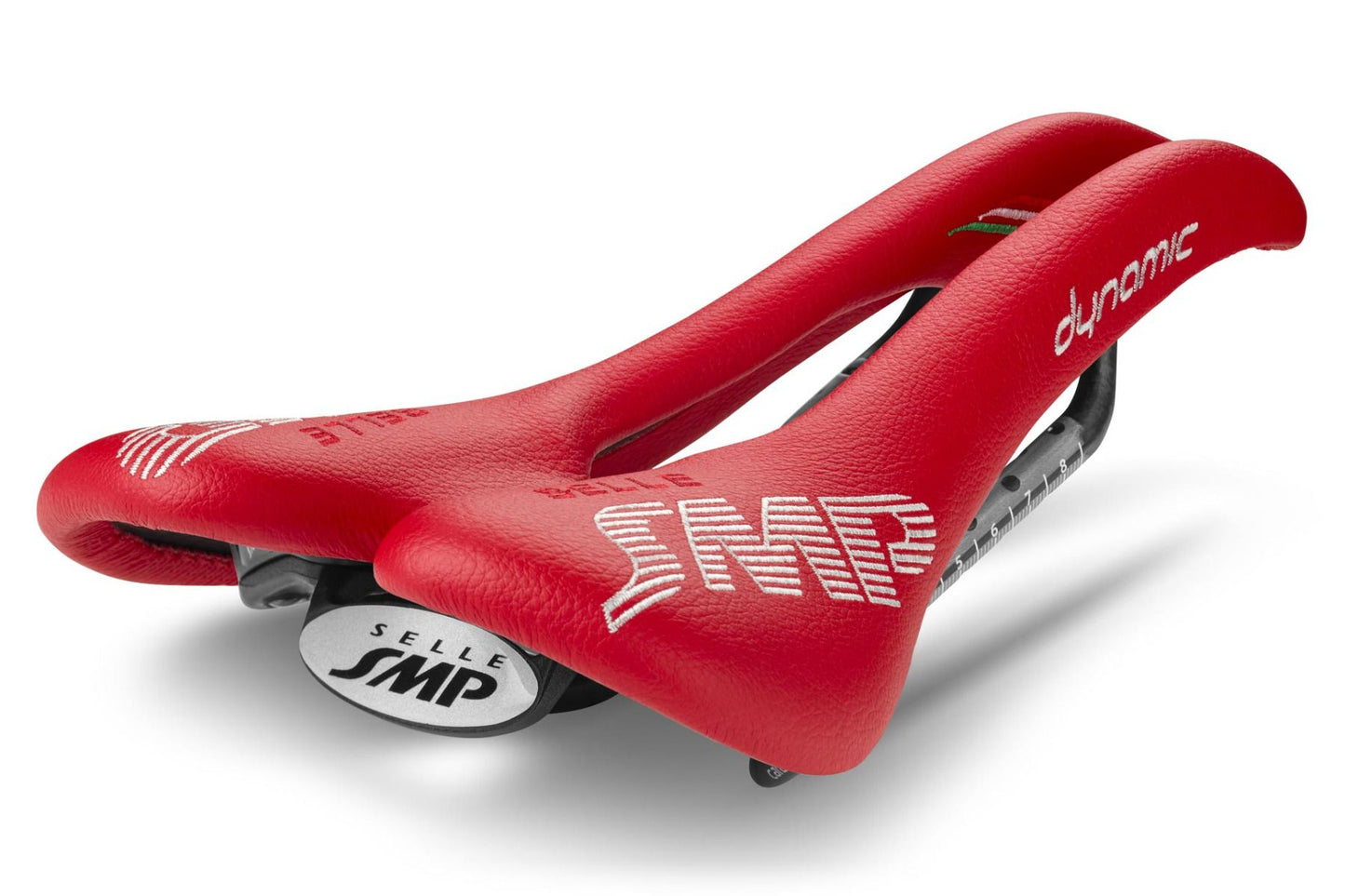 Selle SMP Dynamic Saddle with Carbon Rails (Red)