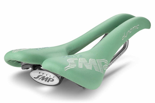 Selle SMP Dynamic Saddle with Steel Rails (Celeste Green)