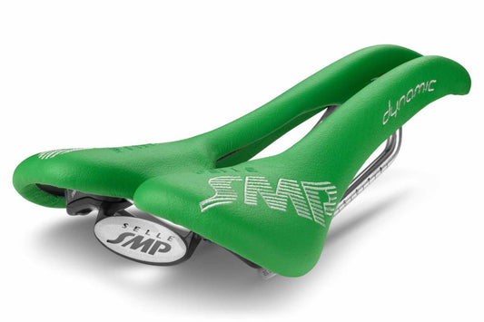 Selle SMP Dynamic Saddle with Steel Rails (Green)