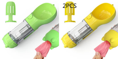 3-in-1 Pet Travel Water Bottle Feeder