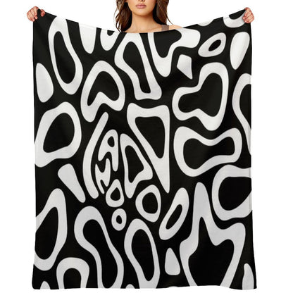 Lando Norris 2024 White Helmet Pattern Throw Blanket