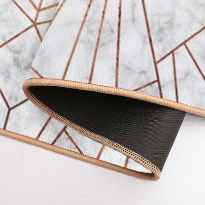 Art Deco Marble & Copper - Large Scale Bath Mat