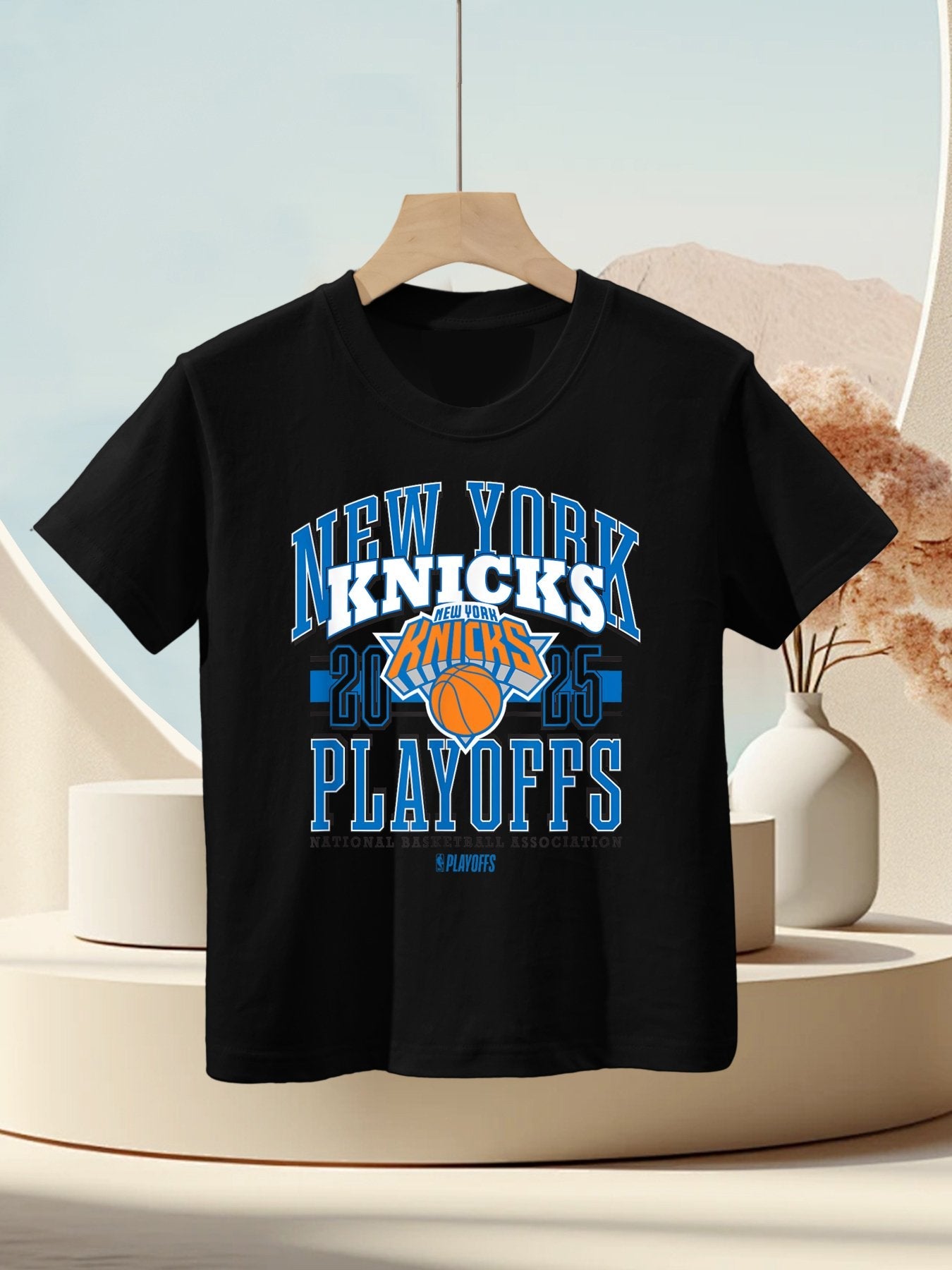 NBA Official New York Knicks 2025 Playoffs Showtime Kids T-Shirt