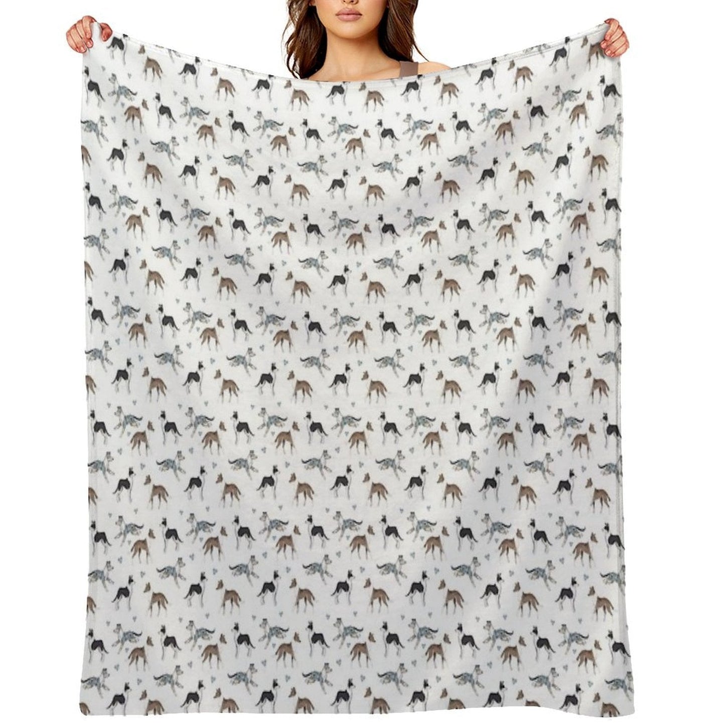 The Smooth Collie Dog Throw Blanket