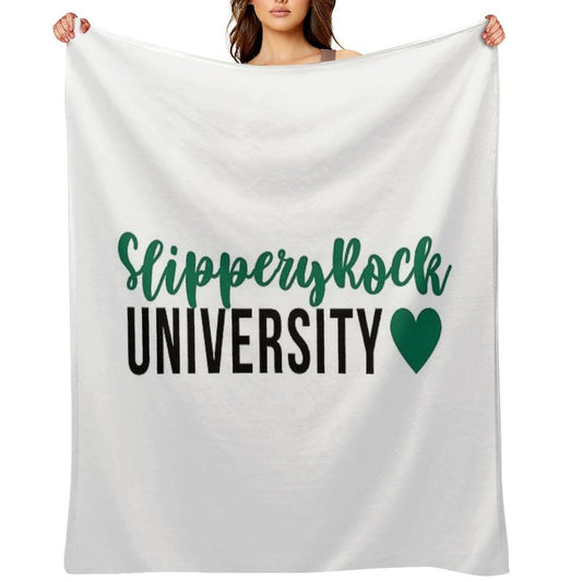 Slippery Rock Sticker Throw Blanket