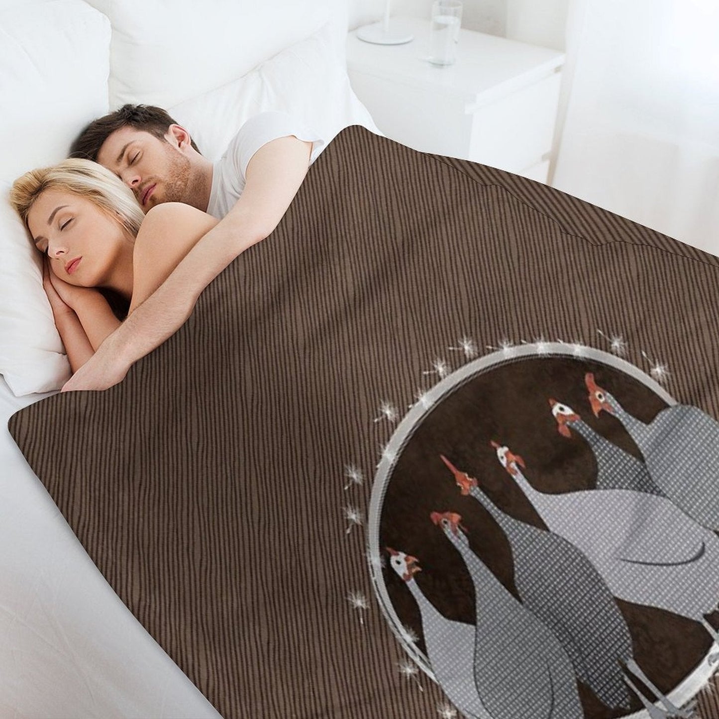 Helmeted Guineafowl Throw Blanket