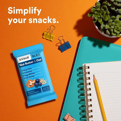 Rxbar Nut Butter And Oat Protein Bars, Protein Snacks, Snack Bars, Blueberry Cashew Butter, 9.7Oz Box (5 Bars)