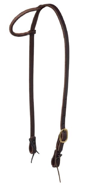 AJ Tack Single Rolled Ear Headstall