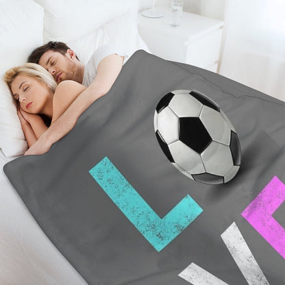Cutest Girls LOVE SOccer Gift Design   We Love Soccer Throw Blanket