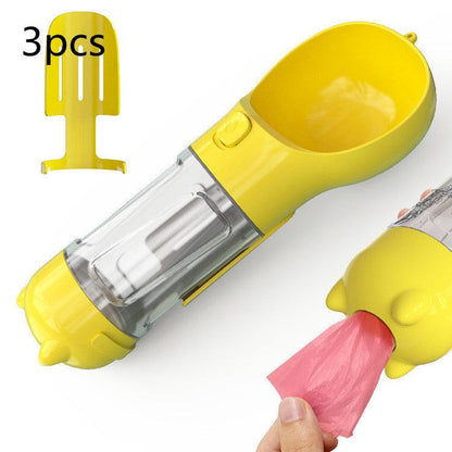 3-in-1 Pet Travel Water Bottle Feeder