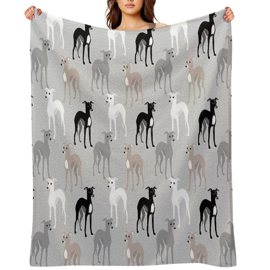 Italian Greyhounds Throw Blanket