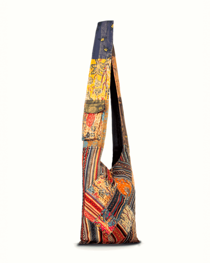 Kathmandu Collection Quilted Patchwork Hobo Bag