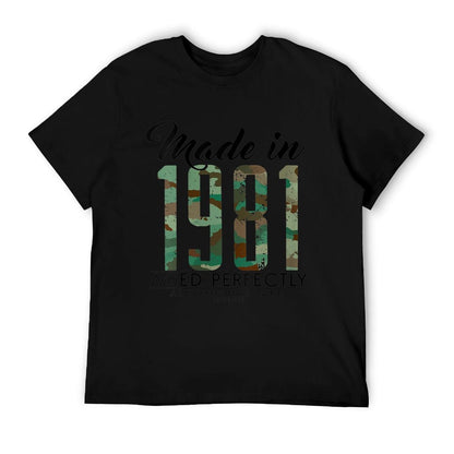 Womens 40th Birthday Camou Made in 1981 40 Years Old Soldier  Quick-drying T-Shirt