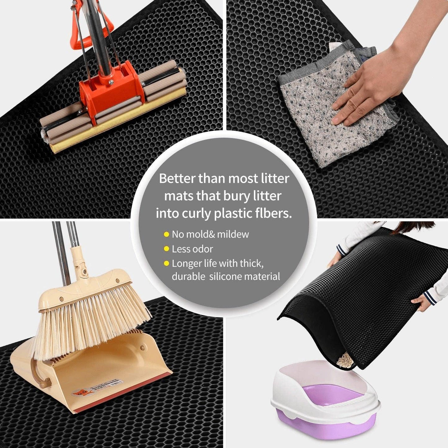 Waterproof Double Layer Cat Litter Mat