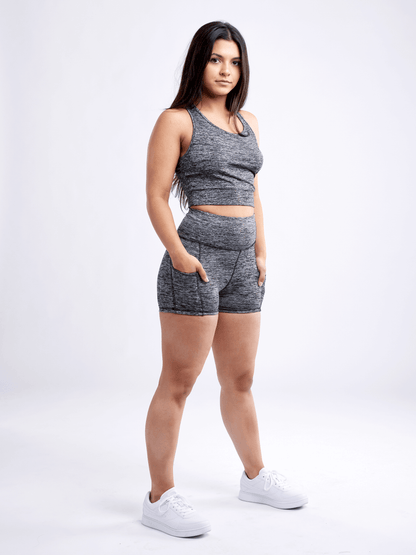 JupiterGear High-Waisted Athletic Shorts with Side Pockets