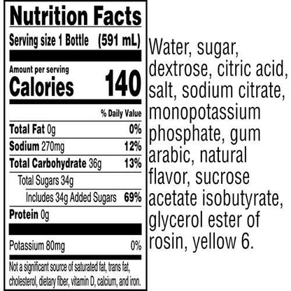 Gatorade Thirst Quencher, Orange, 20 Fl Oz (Pack Of 8)