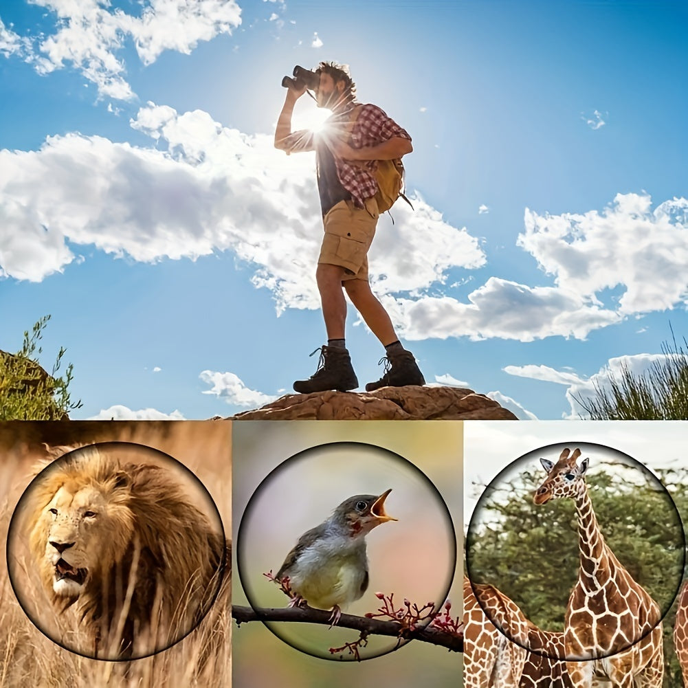 Binoculars For Adults High Power,60x60 With Low Light Night Vision Waterproof Binoculars Watching Outdoor Sports Concerts Binoculars For Bird Watching Professional