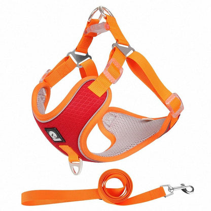 Adjustable Reflective Dog Harness Set