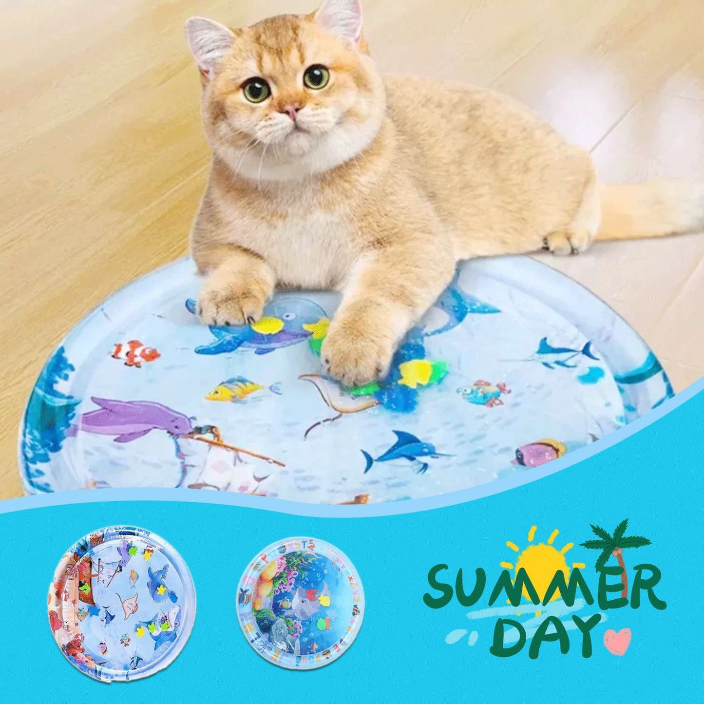 Summer Cooling Inflatable Pet Water Mat
