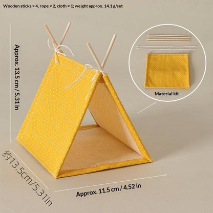 Miniature Camping Tent Hide & Photo Prop