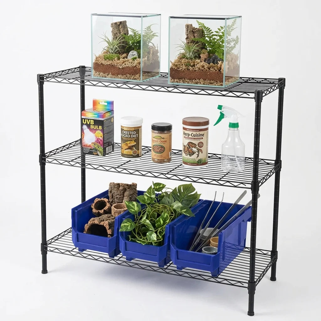 3-Tier Adjustable Wire Storage Rack (35.5" x 13.8" x 31.5")