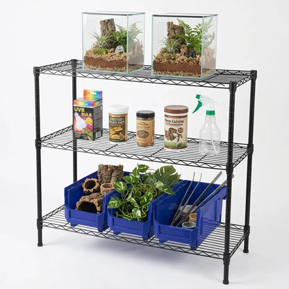 3-Tier Adjustable Wire Storage Rack (35.5" x 13.8" x 31.5")