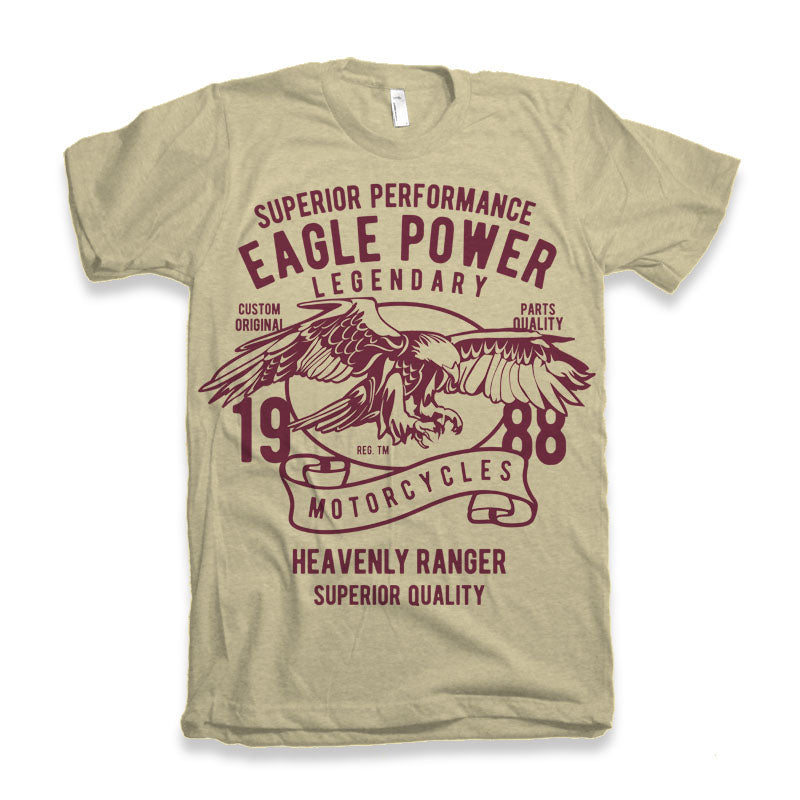Eagle Power Men's Bamboo Viscose/Organic Cotton Short Sleeve Graphic T-Shirt