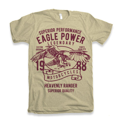 Eagle Power Men's Bamboo Viscose/Organic Cotton Short Sleeve Graphic T-Shirt