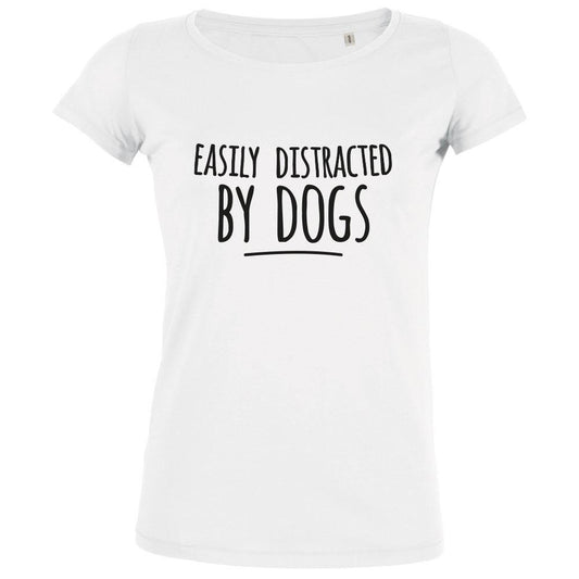 Easily Distracted By Dogs Women's Organic Tee