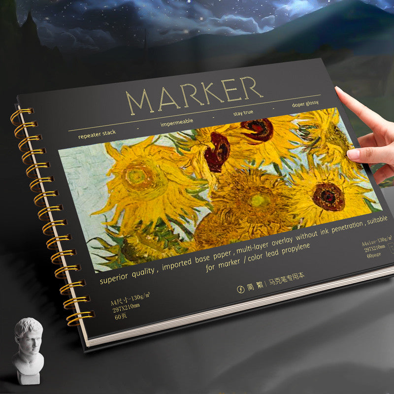 Van Gogh Cover Sketchbook & Marker Sets