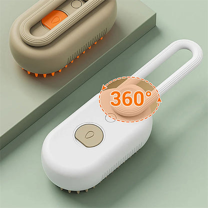 3-in-1 Electric Cat & Dog Steam Brush – Pet Grooming & Hair Removal