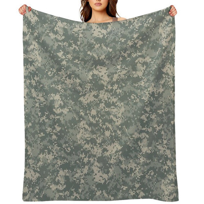 Army ACU Camouflage Throw Blanket