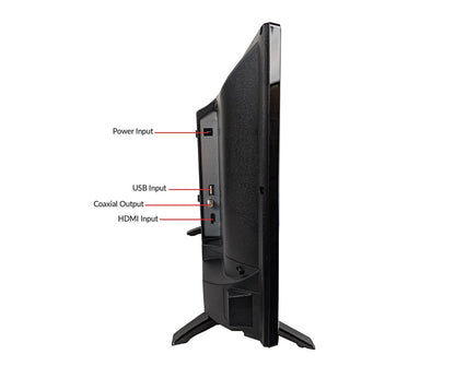 24" Supersonic 12 Volt AC/DC Widescreen LED HDTV with USB, SD Card Reader and HDMI
