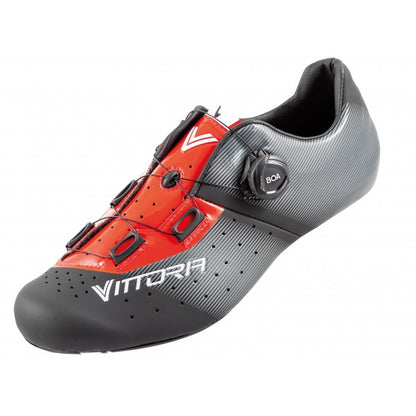 Vittoria Eclipse Cycling Shoes - BLACK & RED - CNS SOLE (EU 44)
