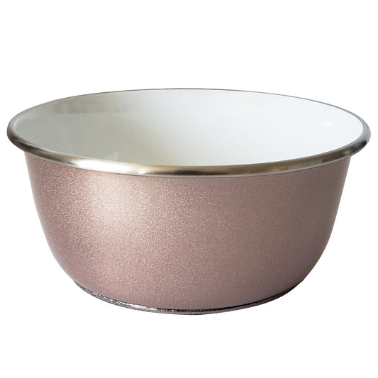 Deep Dog Bowl with Paw Print Design – Stainless Steel Bowl, Ideal for Small, Medium to Large Dogs – Rose Gold