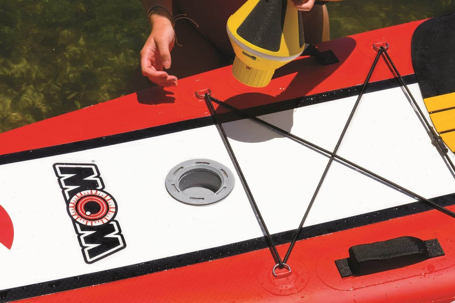 WOW Sports WOW-SOUNDBOARD SUP Stand Up Inflatable Paddleboard with WOW-SOUND Buoy (21-3010)