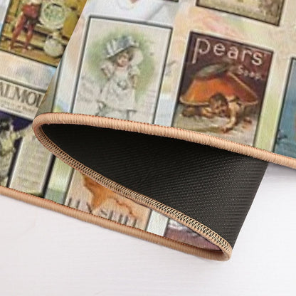 Vintage Soap Ads Bath Mat