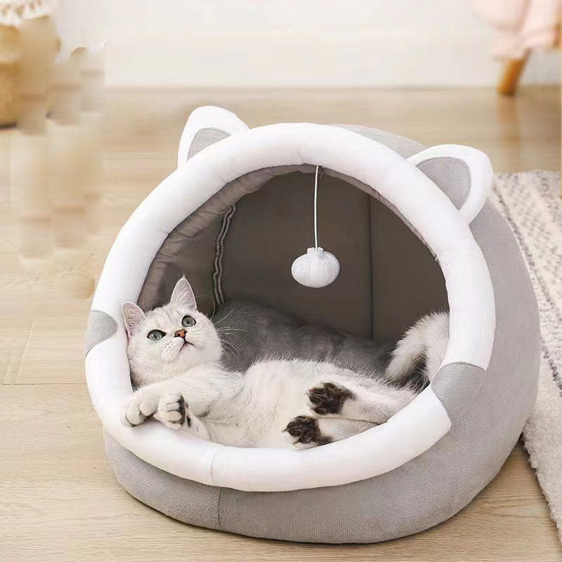 Cat Cave Bed with Non-Slip Bottom