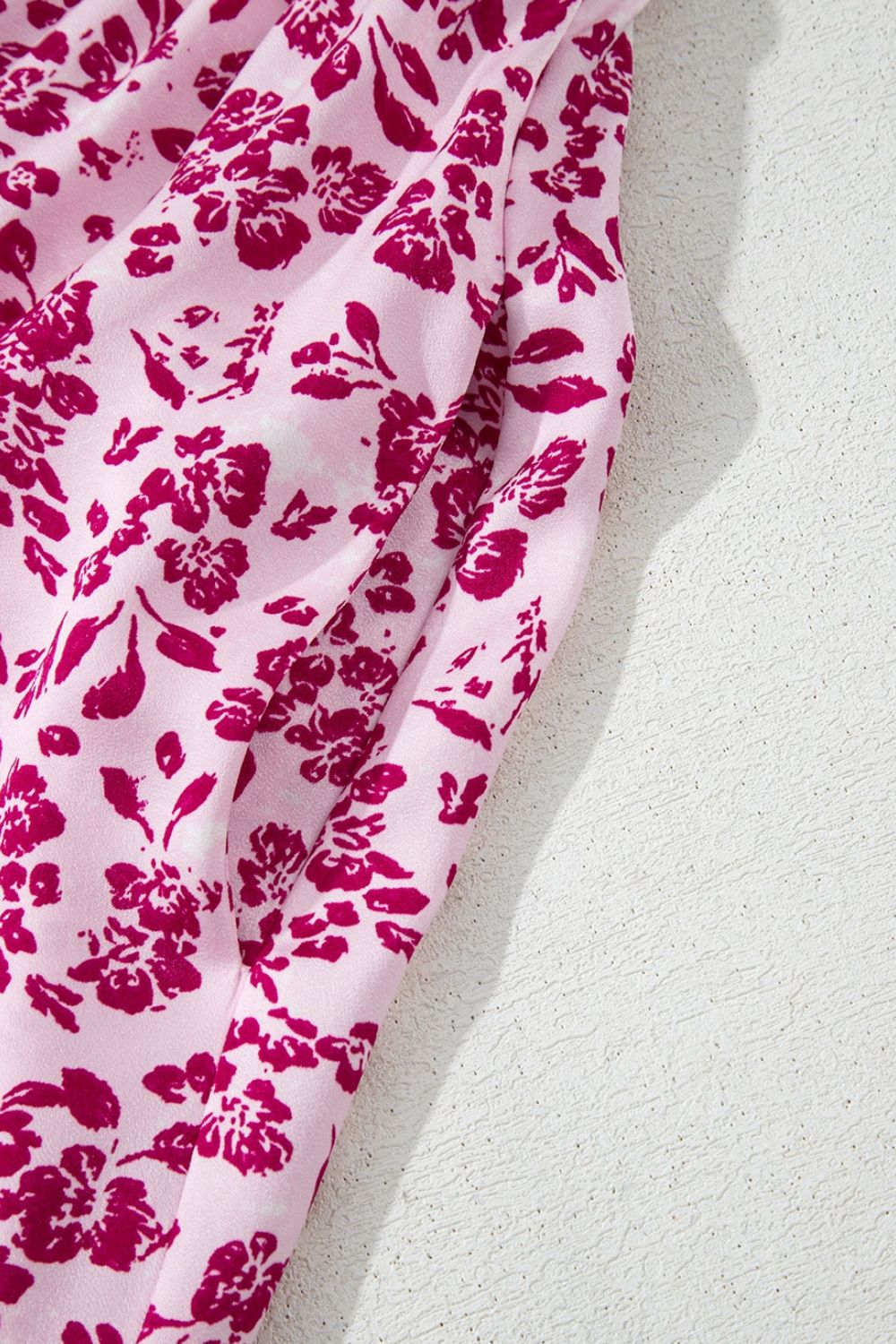 Floral Cutout Back Square Neck Maxi Dress
