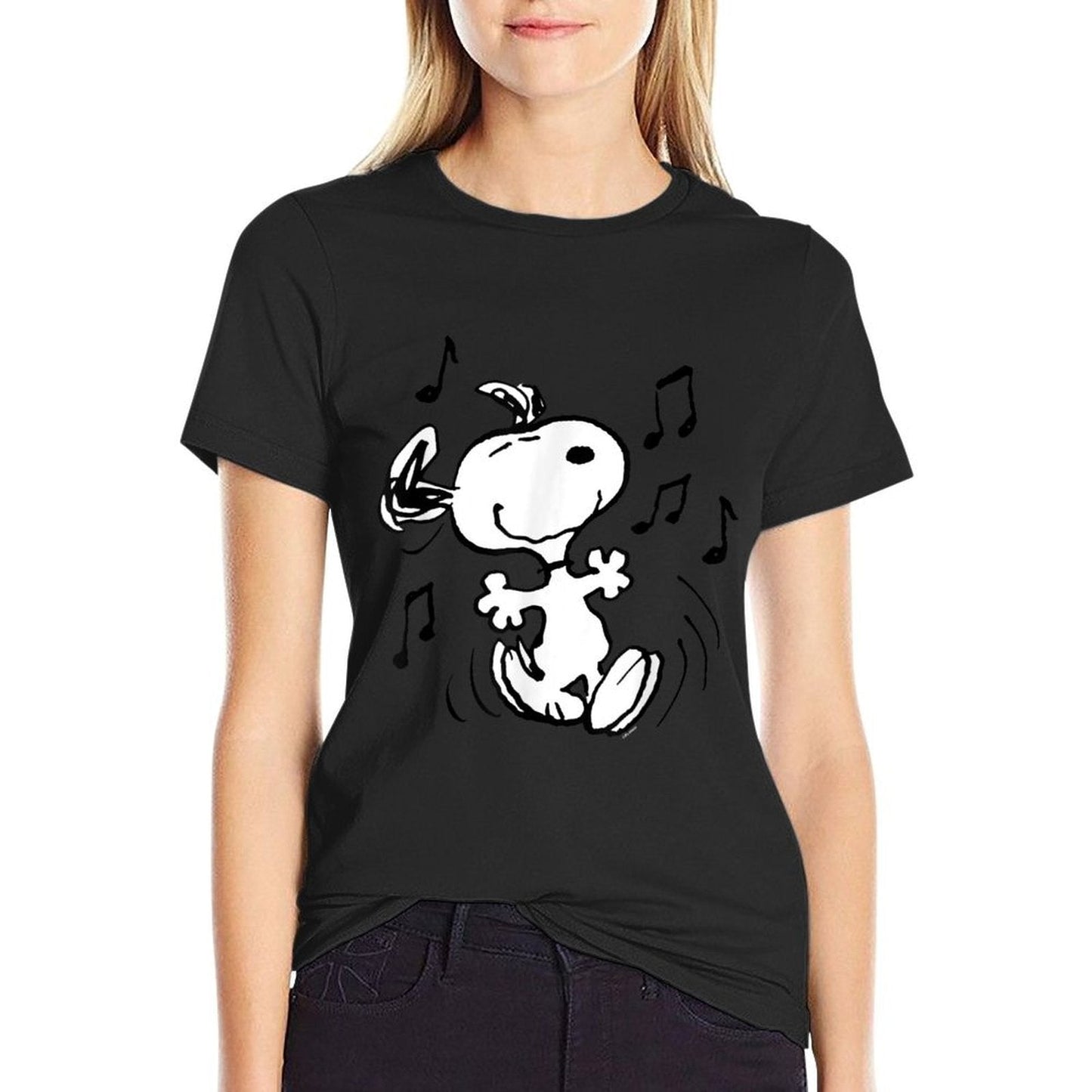 Peanuts - Snoopy Dancing  Slim-fit Cut T-Shirt