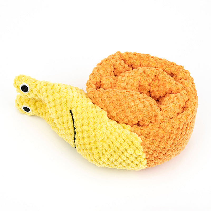 Squeaky Snail Snuffle Dog Toy
