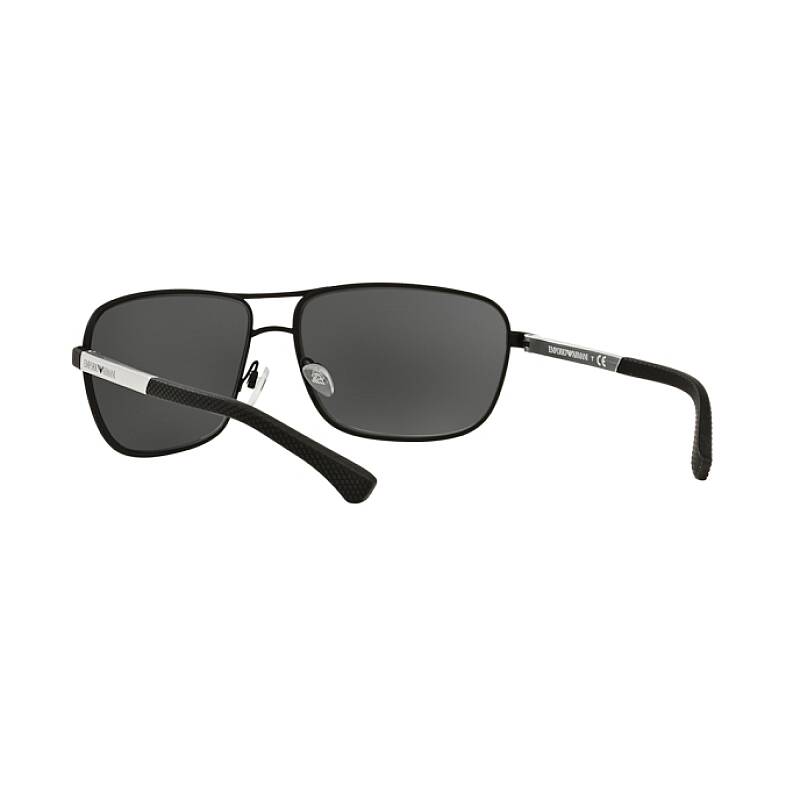 Emporio Armani 0EA2033 Men's Black Rubber Sunglasses 64mm