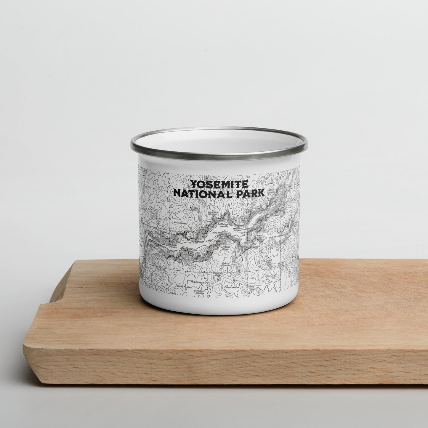 Yosemite National Park Topographic Durable Enamel Camp Mug
