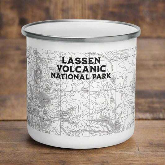 Lassen Volcanic National Park Topographic Camp Mug
