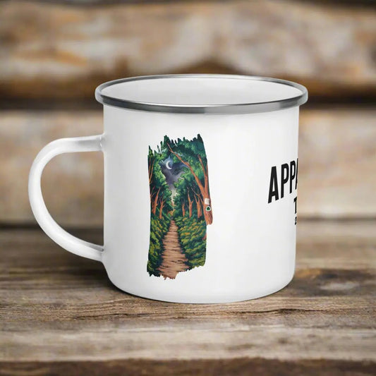Appalachian National Scenic Trail Enamel AT Camp Mug Evening Blaze