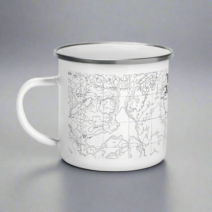 Yellowstone National Park Topographic Durable Enamel Camp Mug