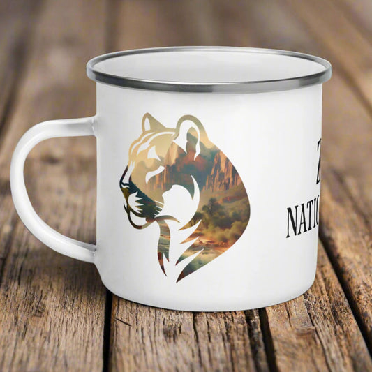 Zion National Park Mountain Lion Camp Mug