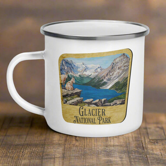 Glacier National Park Sign Camp Mug