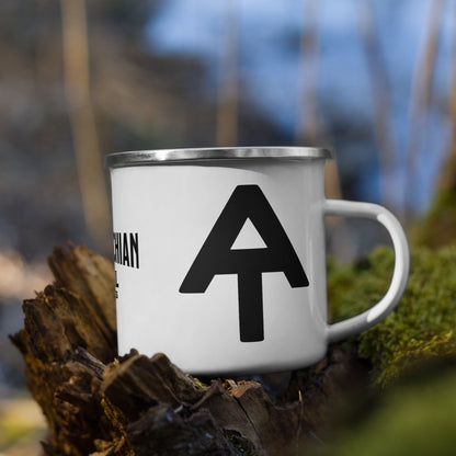 Appalachian Trail Durable Enamel Camp Mug Wood Distance Sign