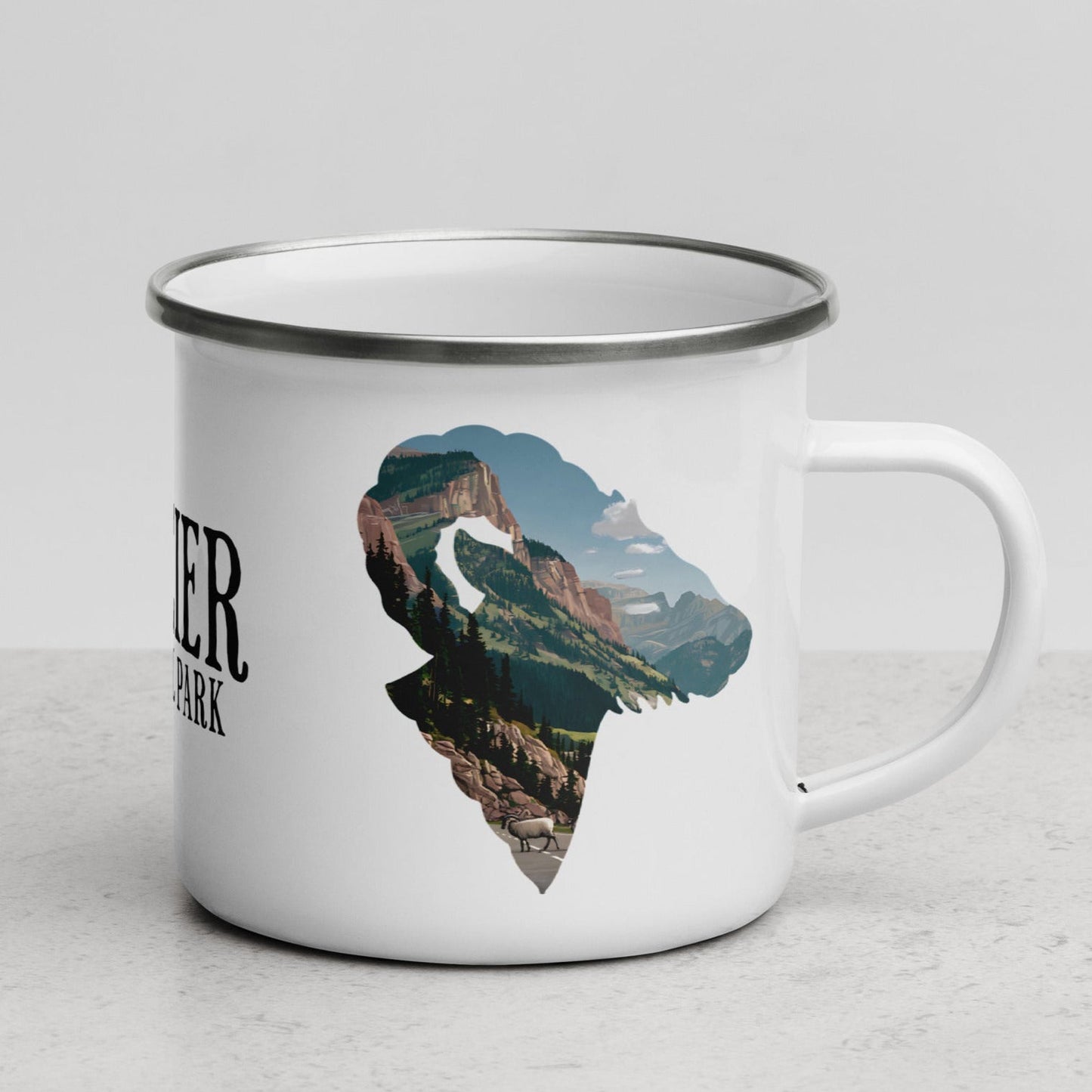 Glacier Big Horned Sheep National Park Camp Mug
